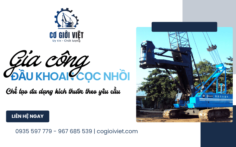 gia công đầu khoan cọc nhồi
