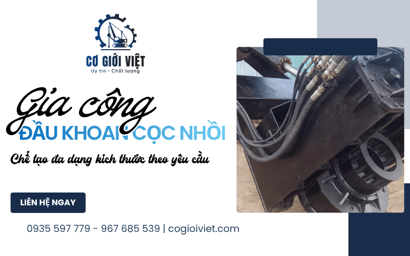 gia công đầu khoan cọc nhồi
