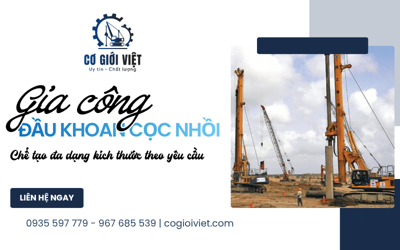 gia công đầu khoan cọc nhồi