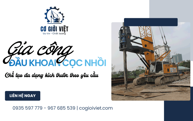 gia công đầu khoan cọc nhồi