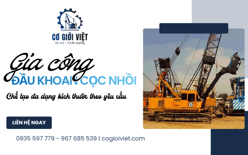 gia công đầu khoan cọc nhồi